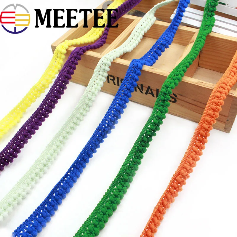 9 ярдов 1 5 см кружевные мини-помпоны планки сделай сам свадебные бахромы шарики