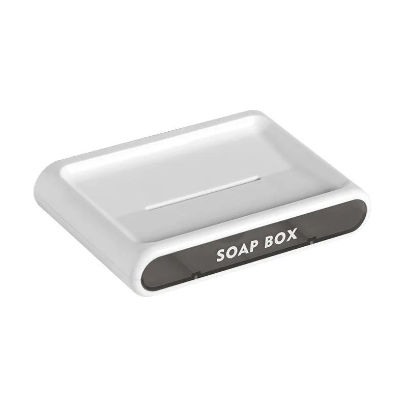 

Double-layer Draining Soap Box, Bathroom Organizer, Punching-Free Wall-mounted Soap Draining Shelf Shower Organizer