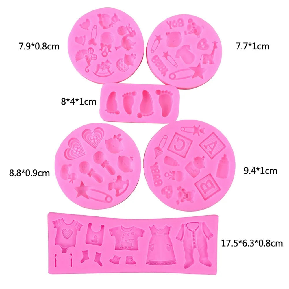 

3D Baby Feet Toys Silicone Mold Chocolate Fondant Cake Decorating Baking Tool Bakeware Pudding Baking Paste Mold For Baking