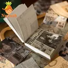 165 шт., старые мини-книги, страницы с растениями, коллажи, материал, журнал нежелательной почты, фотобумага, винтажная фотобумага