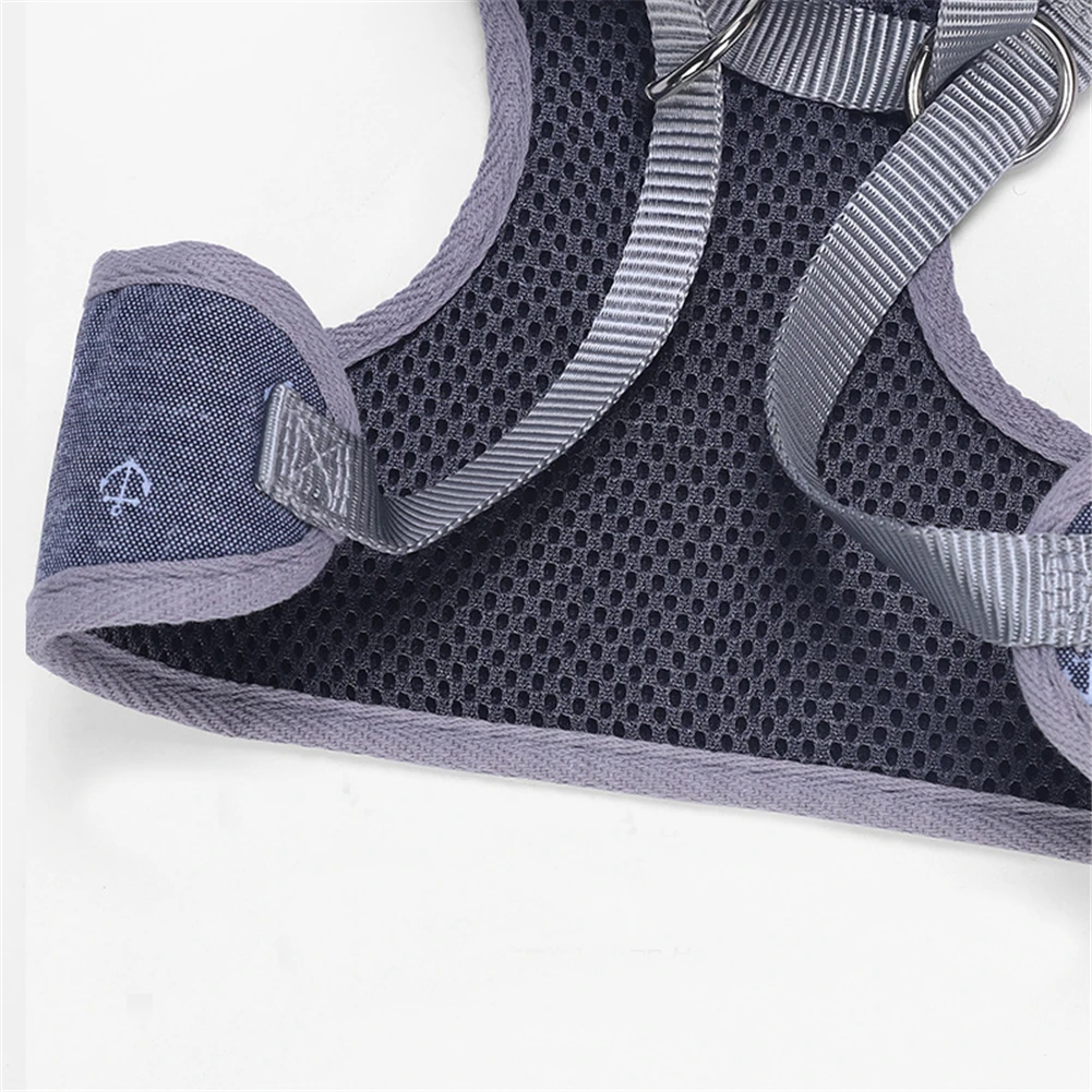 

Dog Harness and Leash Set Pet Printed Harnesses Vest Puppy Collar Chest Back Strap Adjustable Dogs Cat Walking Traction Rope
