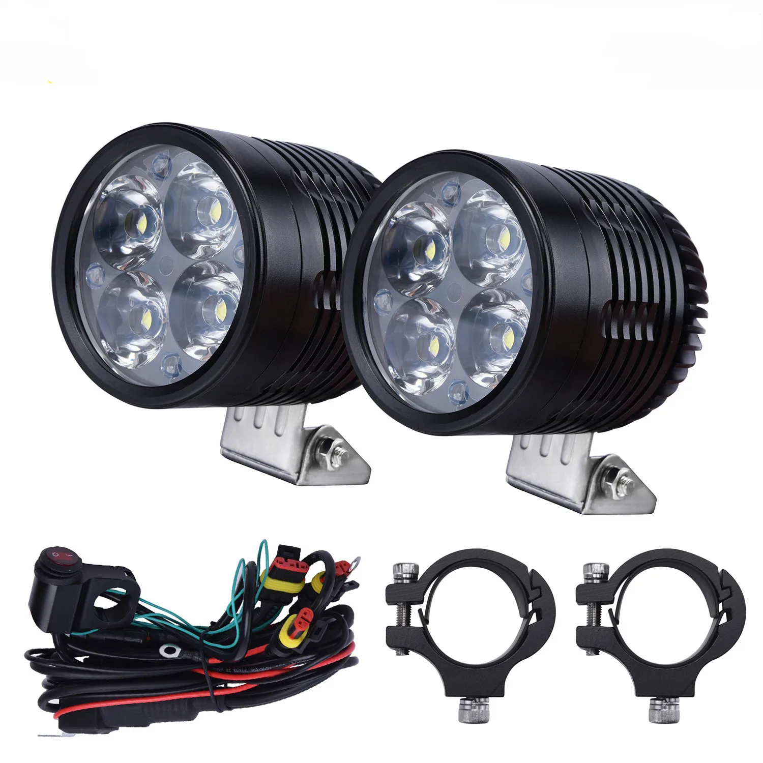 LDDCZENGHUITEC 2 шт. мотоциклетные фары ing U3 3500LM 35 Вт мотоциклетные передние фары светодиодные фары для вождения мотоцикла противотуманные фасветильник