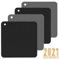 new table mat cooktop mat protector non slip silicone heat insulation pad cook top cover reusable kitchen pot mat