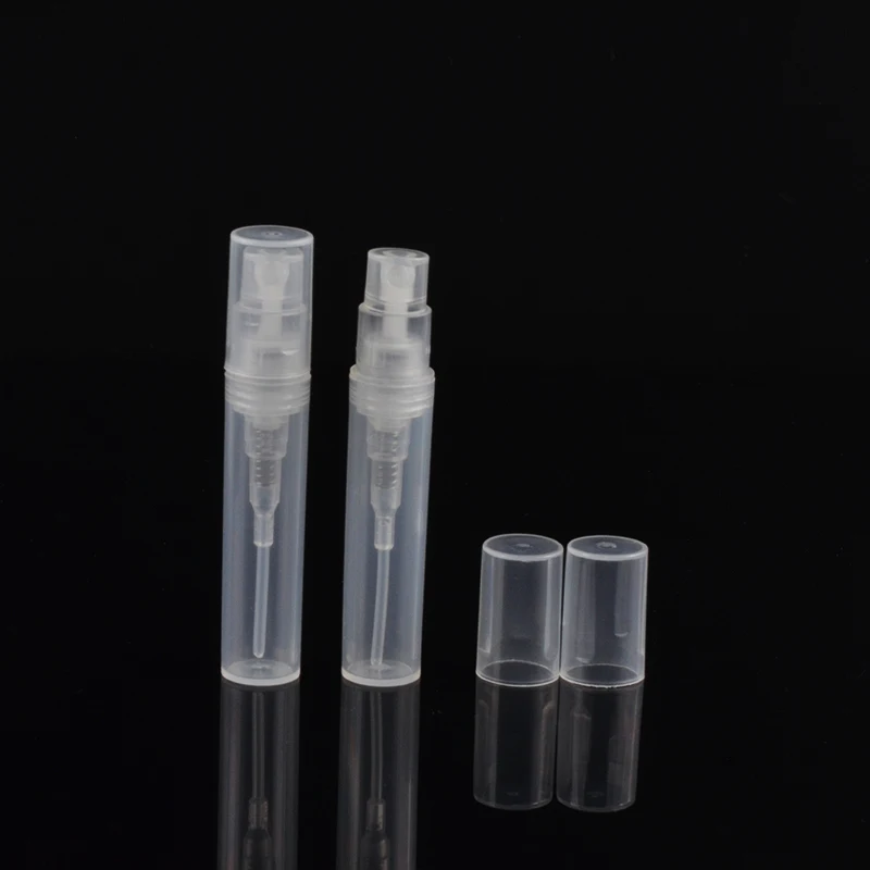 MUB-50 шт./лот 3 мл пластиковые флаконы с распылителем parfum пополнения образцов