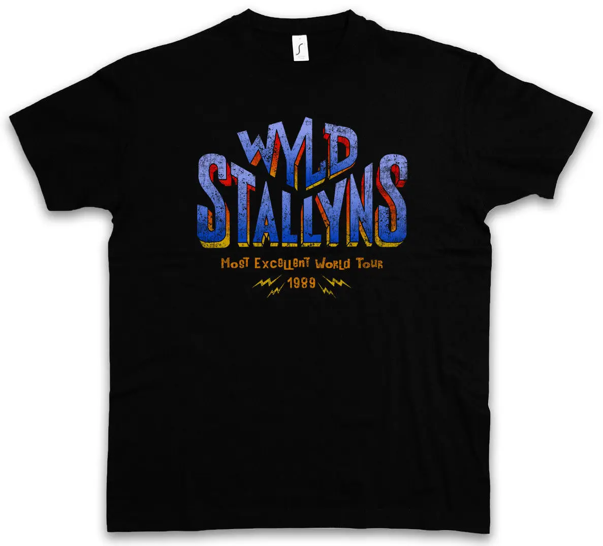 Повседневный Свитшот Wyld Stallyns футболка с надписью Bill &amp Ted's And Excellent Adventure Music Band