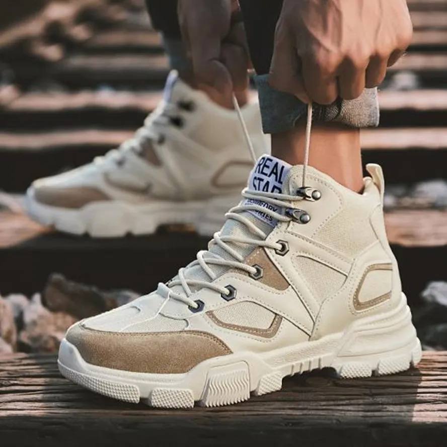 Мужские повседневные ботильоны на шнуровке черные теплые лоферы из хлопка