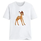 Футболка женская с коротким рукавом и круглым вырезом, с принтом