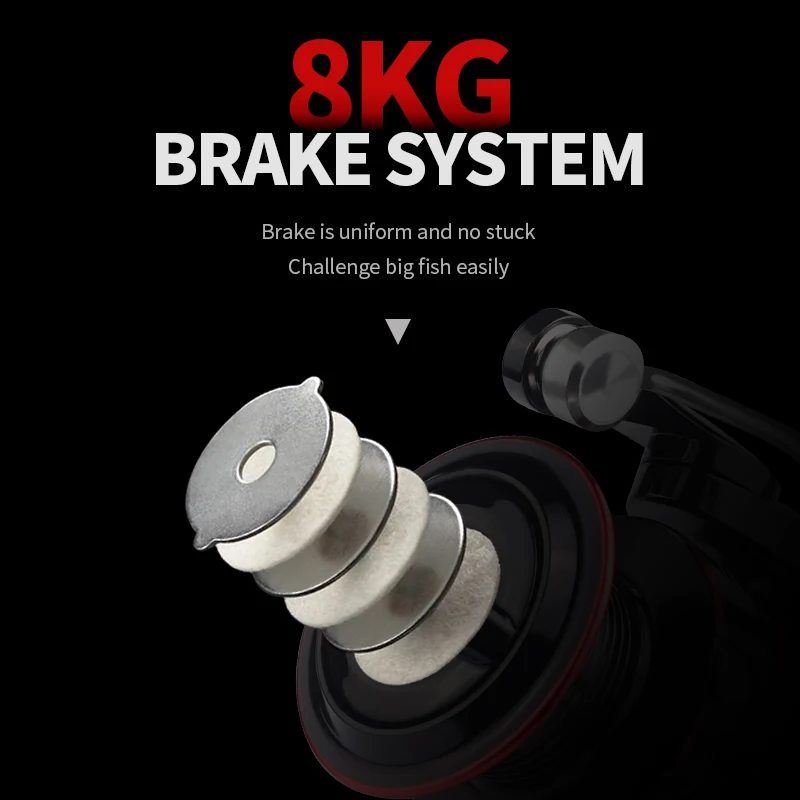 2021 рыболовные спиннинговые Катушки HK500 7000Max перетащите 12 кг 5 2: 1 высокая Скорость