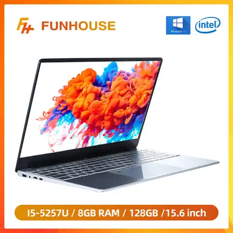 Ноутбук Intel Core I5-5257U, 15,6 дюйма, 8 Гб ОЗУ, 128/256 Гб SSD, металлический, для бизнеса, офиса
