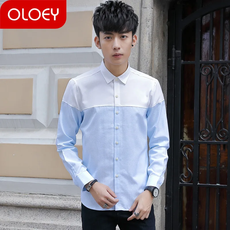 Новая Осенняя Модная хлопковая рубашка с длинными рукавами han edition культивирует