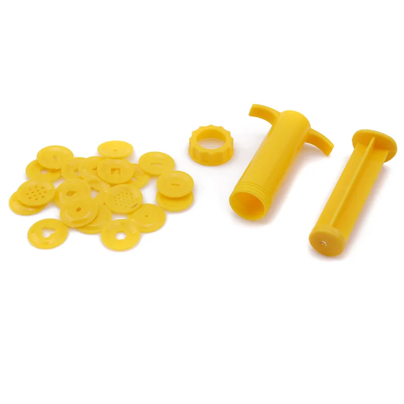 Yellow Веселые 20 шт. шприцы для игры в тесто, полимерный песок, интеллектуальная ПЛАСТИЛИНОВАЯ форма, набор инструментов, набор шприцов, инструменты для укладки, игрушка - Цвет: Yellow