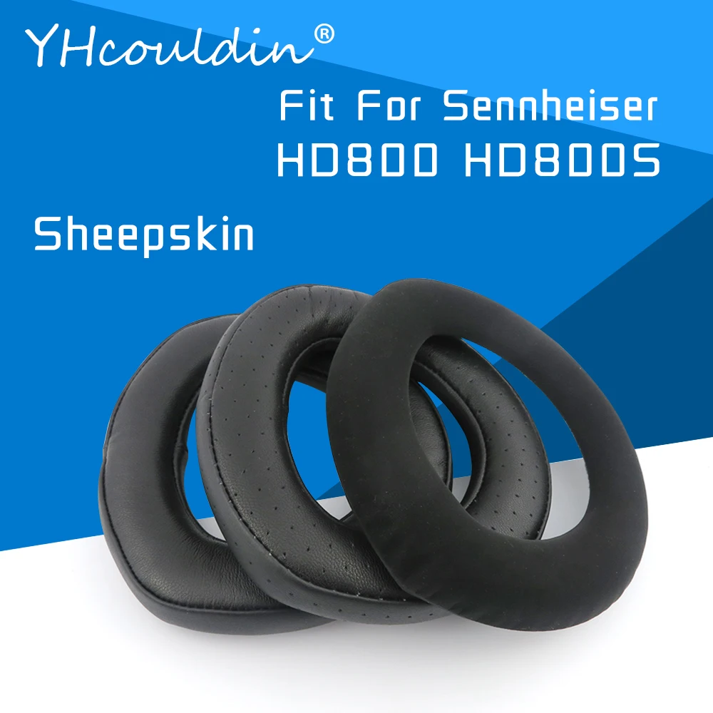 YHcouldin Earpads For Sennheiser HD800 HD800S Sheepskin Ear pads Headband Covers Headphone Replacement