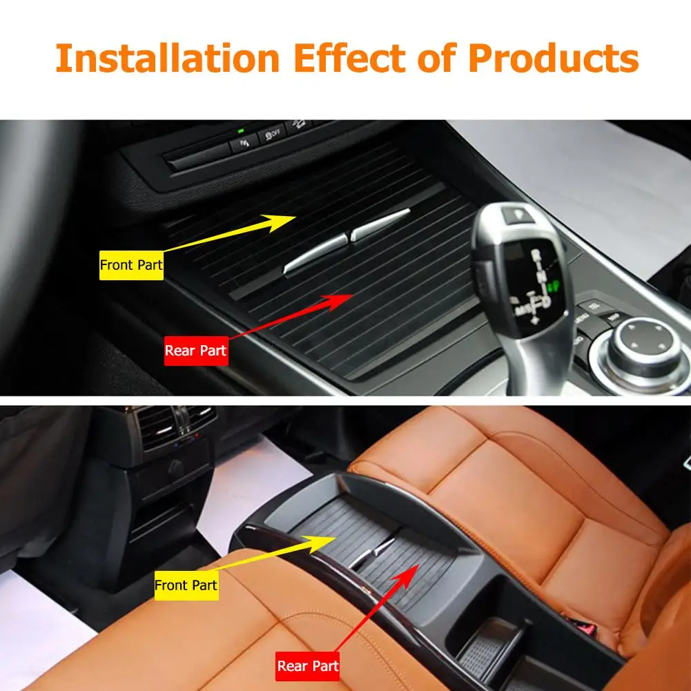 VODOOL автомобильный Стайлинг передняя задняя секция Крышка центральной консоли
