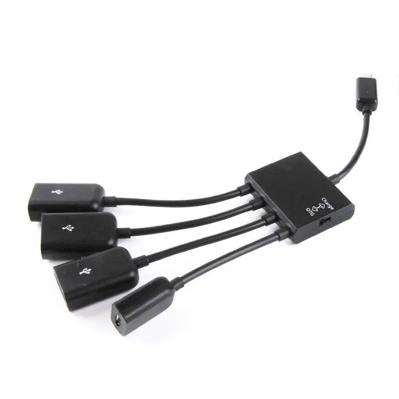 Micro usb хаб адаптер питания 3 портовый зарядный кабель для Fire Stick USB OTG HUB Orange Pi ODROID Banana