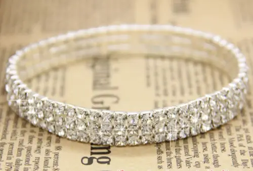 2 слоя растягивающийся Полный Стразы ножной браслет босиком цепочка Ювелирные