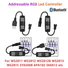 Контроллер WS2812B, 5 В постоянного тока, 12 В, 24 В, Bluetooth, светодиодный RGB контроллер для светодиодных rgb лент SK6812, WS2811, WS2812B, WS2813, WS2815
