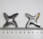 Высококачественная Мясорубка из нержавеющей стали 420, модель запасные части-лопасти fit Moulinex HV6 (9999990035N434)(тип A133) SS420, 3 шт.