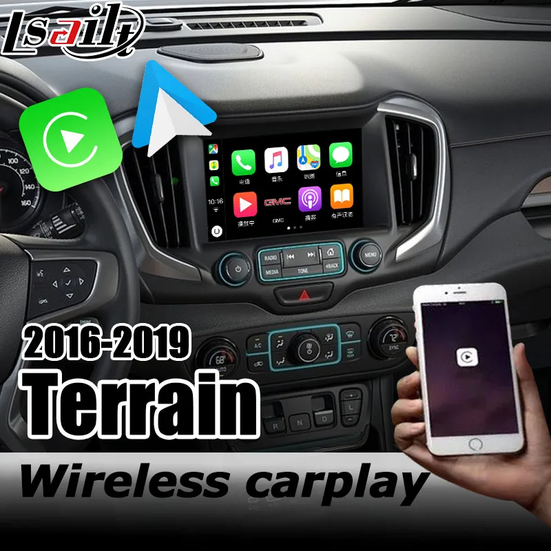 Беспроводной carplay интерфейсный бокс для GMC местности 2017 android автоматический