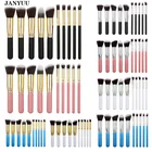 Мини-набор кистей для макияжа, 10 шт., для нанесения теней, пудры, подводки глаз, с ресницами, губами кистей для макияжа, косметические кисти для макияжа