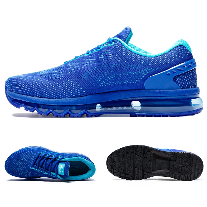 Мужские синие спортивные беговые кроссовки ONEMIX дышащие для бега на свежем