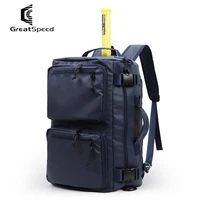 waterproof polyester greatspeed tennis bag multifunction 3 uses tennis squash racket backpack unisex tenis shoulder bag handbag