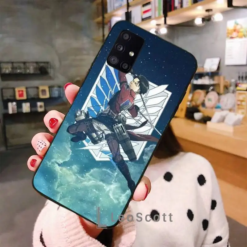 

Attack on Titan Phone Cases For Samsung A50 A51 A71 A31 A21S S8 S9 S10 S20 S21 Plus Fe Ultra 4G 5G