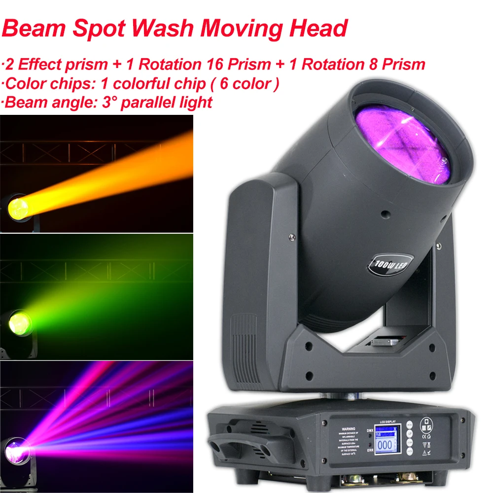 

Fast Delivery 150W LED Beam Moving Head With LED Circle Spot Wash 1 Colorful Chip 6 Color Stage Effect DMX 512 Control KTV DJ