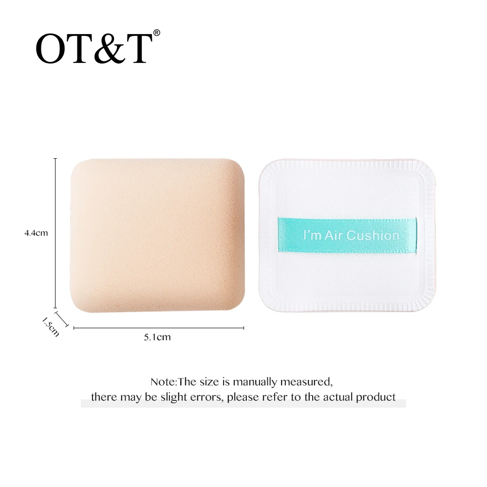 

OT&T Makeup Sponge Concealer Soft Cosmetics Powder Puff Air Cushion Foundation Beauty Cosmetic Puff Wet And Dry Dual Use