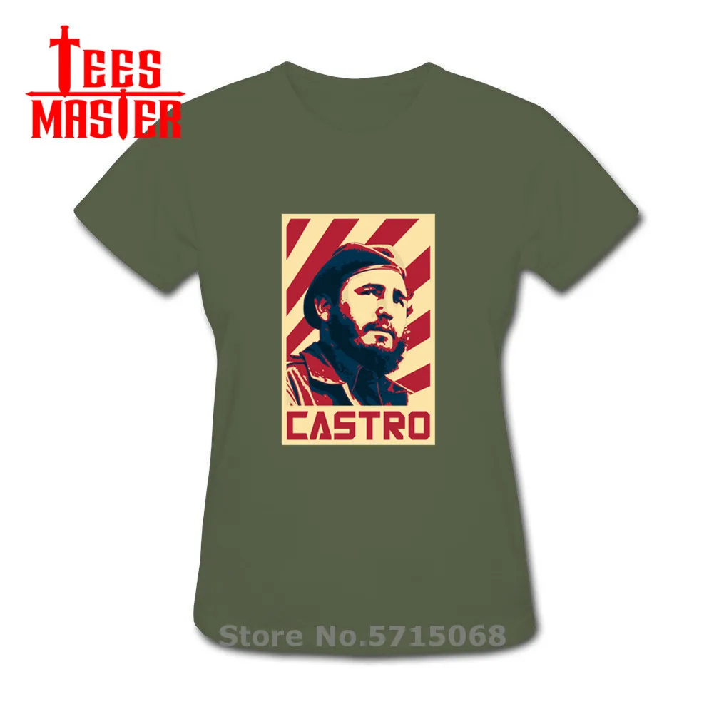 Новая женская футболка с кубинской фиделей Кастро 2020 Трикотажные изделия