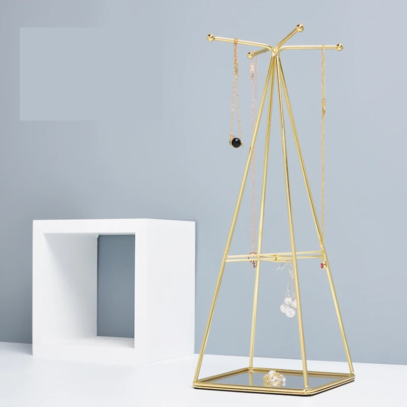 Скандинавский светлый роскошный стиль ювелирные изделия полка для ожерелий