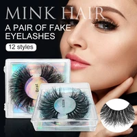 25 28mm false eyelash faux mink 12 models eye lash durable comfortable wearing eye makeup natural extension look gift for women