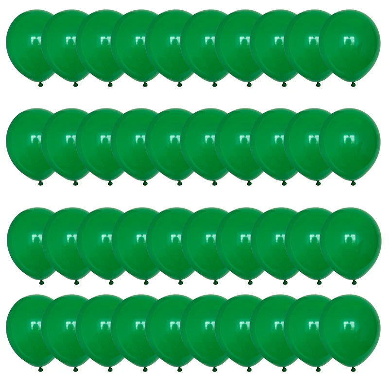 40pcs Green Balloons Set Metallic Confetti Balloon Jungle Safari Animal Birthday Party Decorations Kids Boy Baby Shower Favors | Дом и сад