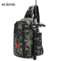 tactical army fishing bag men sling molle bags camouflage camping travel hiking hunting military backpack bag chest bags x132a