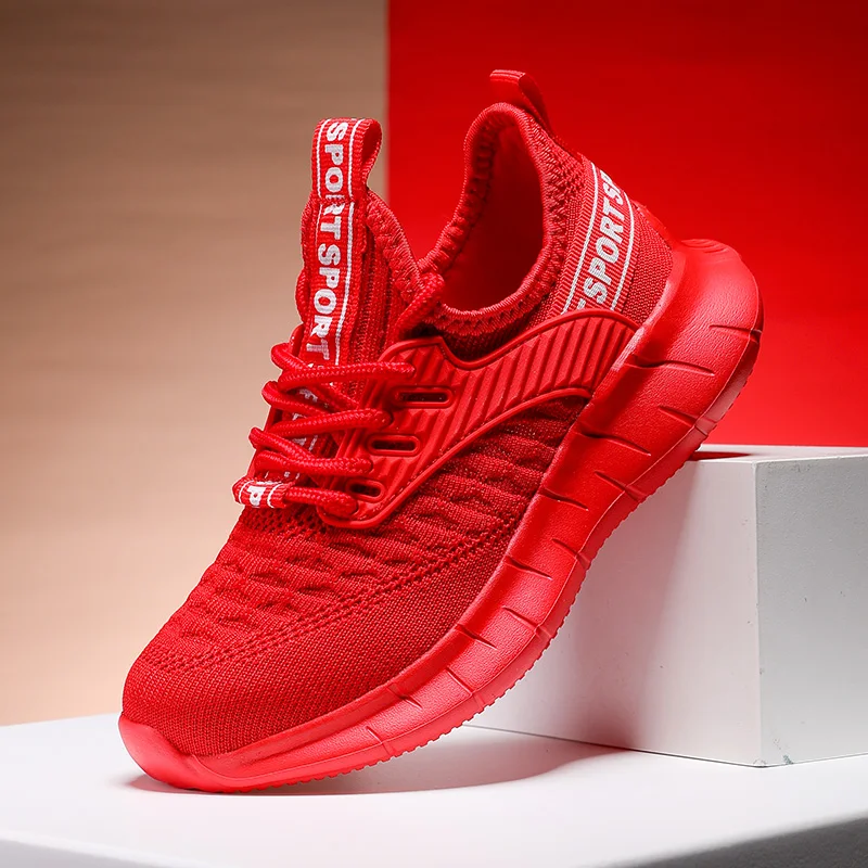 

Fashion Children Shoes Comfortable Mesh Kids Sneakers Breathable Girls Tennis Sports Shoes New Lightweight Lace-up Boys Sneakers
