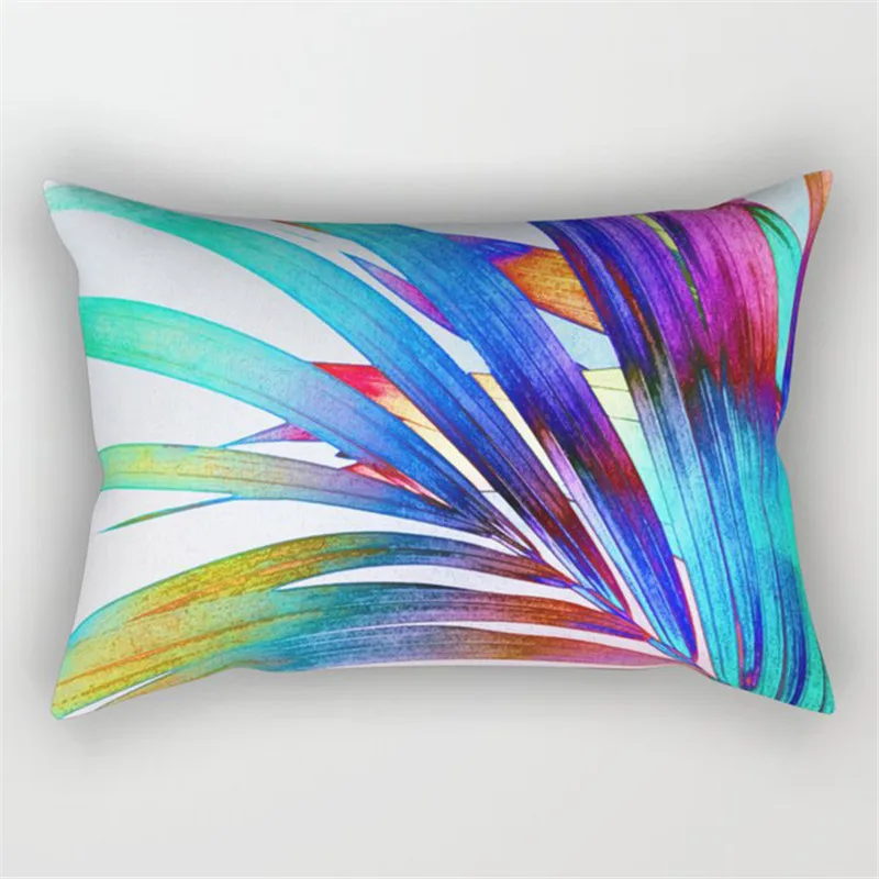 

Decorative Pillow Cover 30x50 Pillowcase Tropical plants sofa Cushions Polyester Decoration Throw Pillows Home Decor