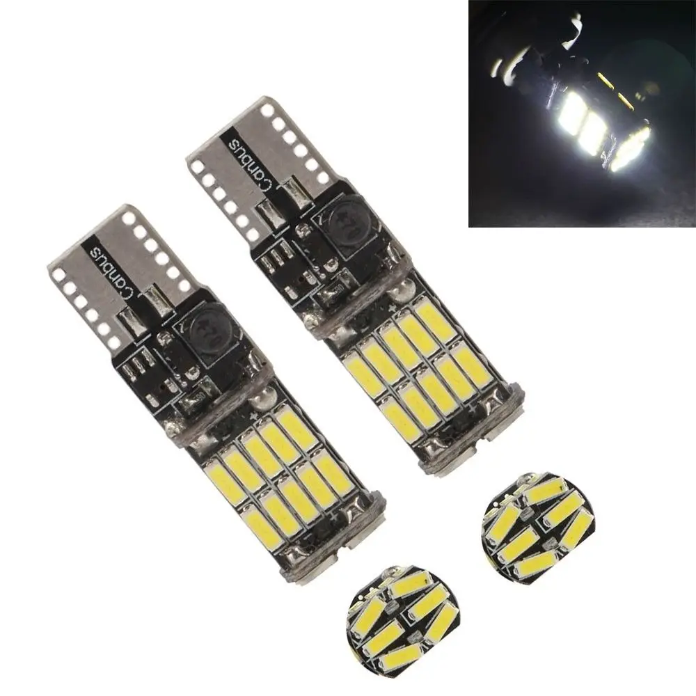 2 x ampoules светодиодный T10 W5W 194 26smd 4014 Блан ксенон CANBUS Анти ERREUR Veilleuse VOITURE|Сигнальная