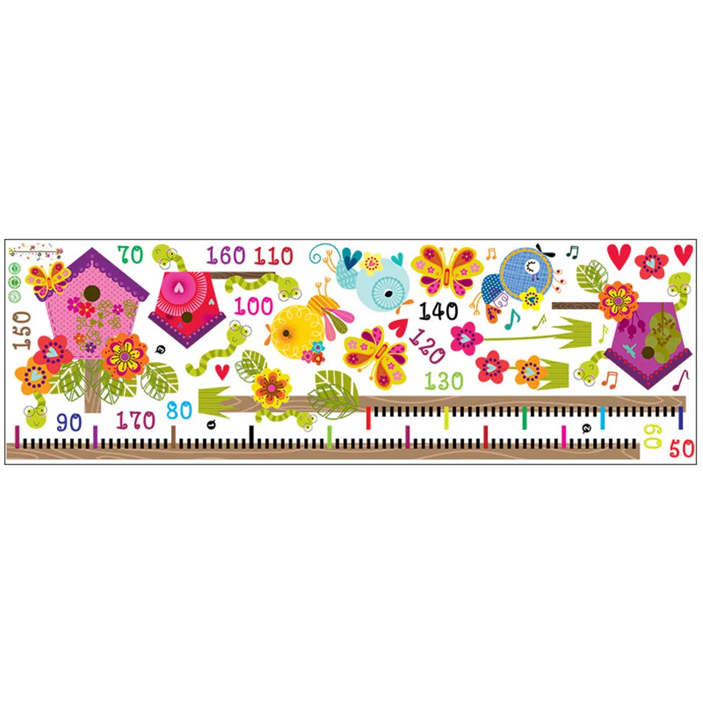 Съемная наклейка с таблицей роста измерение высоты детская кроватка Настенная