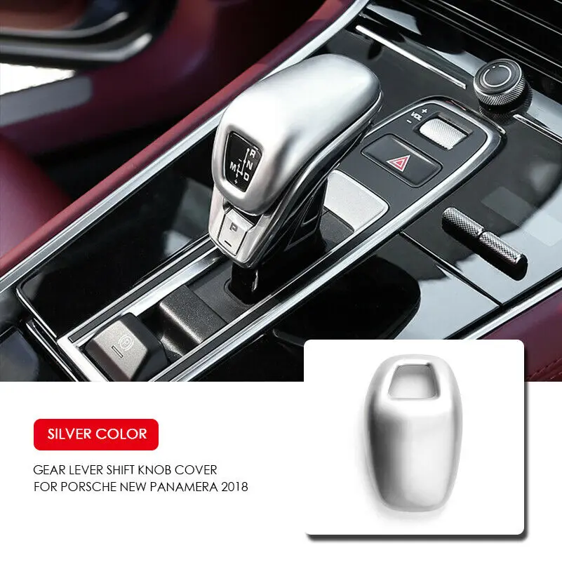 

ABS Car Console Gear Lever Shift Knob Trim Cover For Porsche New Panamera 2018
