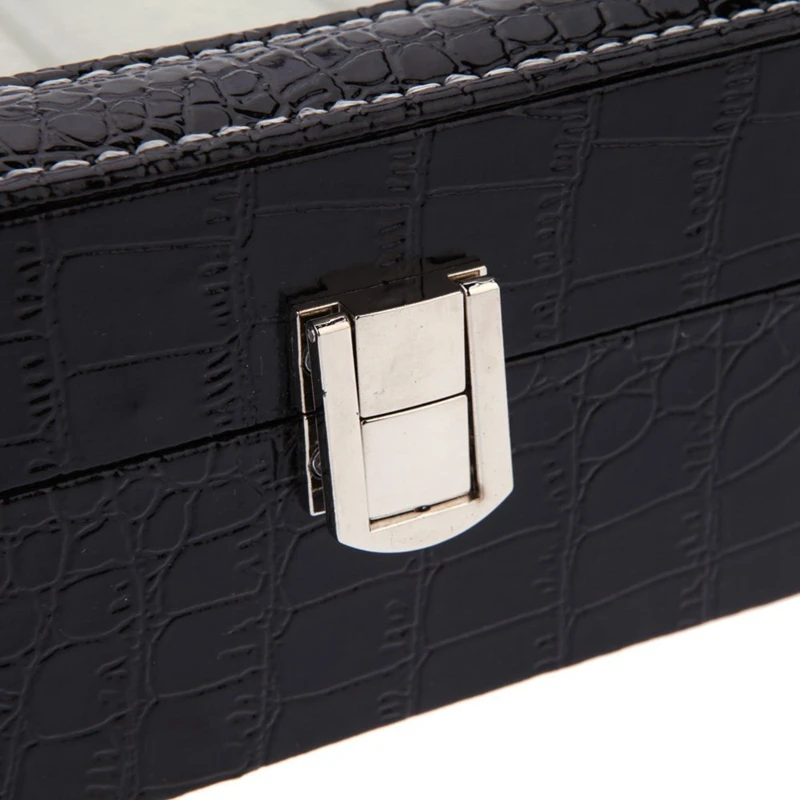 

12 Grids Leather Watch Display Case Jewelry Collection Storage Organizer Box Holder