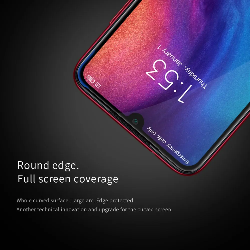 Полностью покрытое закаленное стекло для Redmi Note 7 Оригинал NILLKIN