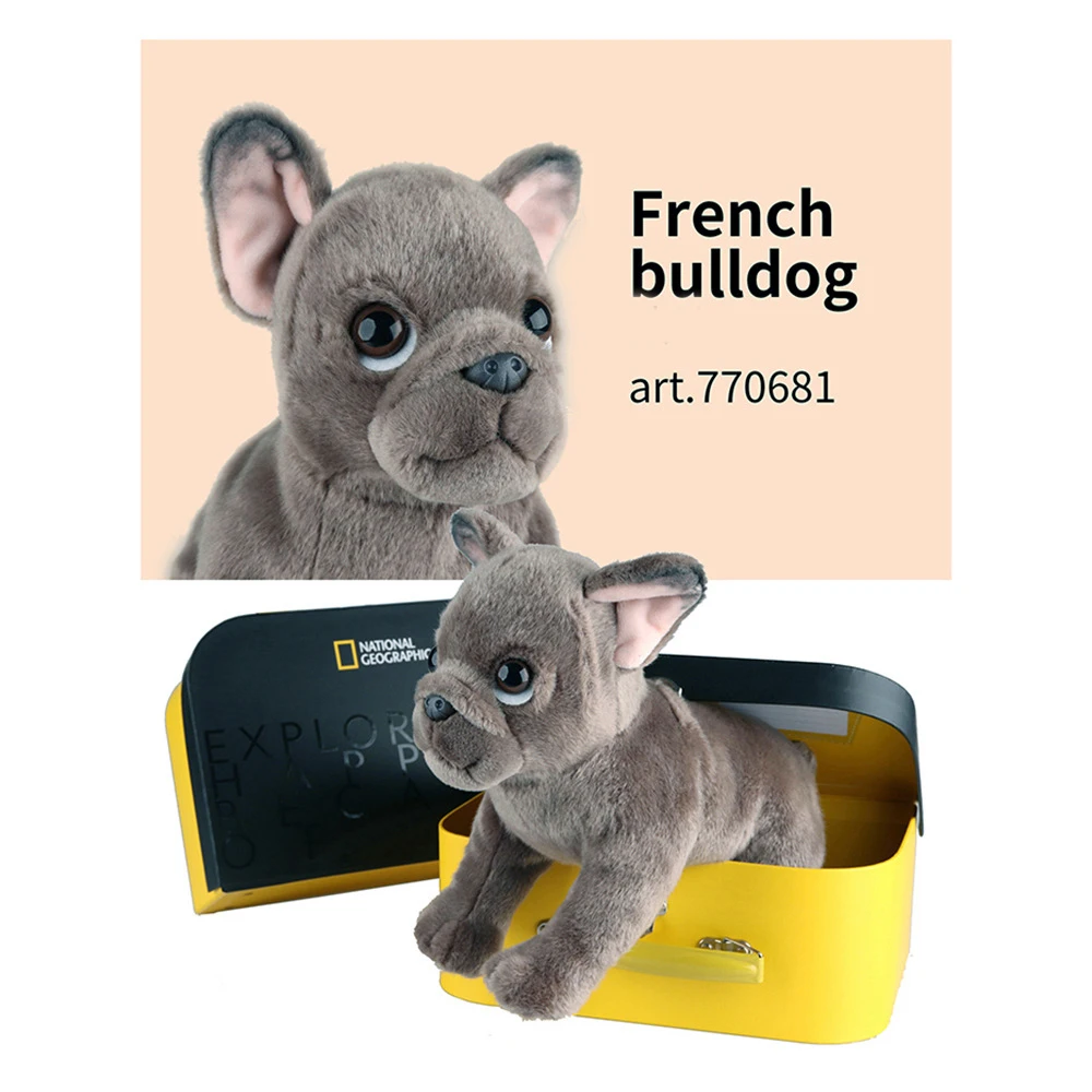 Мягкая милая кукла с французским бульдогом мягкие плюшевые игрушки высокое