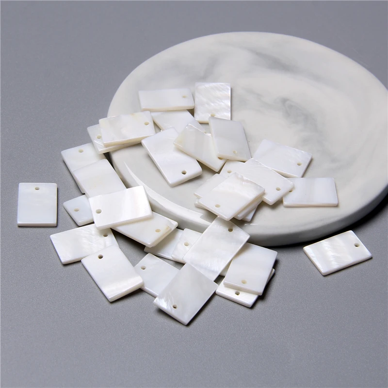 12x18 мм натуральный прямоугольник перламутровый корпус подвеска для diy серьги