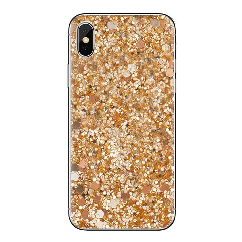Rose gold glitter sparkles Pastel TPU Case For Samsung Galaxy S2 S3 S4 S5 MINI S6 S7 edge S8 S9 Plus Note 2 3 4 5 8 Coque Fundas |