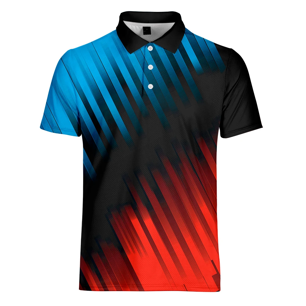 WAMNI Tennis Fashion Polo 3D рубашка Спортивная рубашка с отворотами плюс размер брендовые футболки-поло одежда футболки Топы Прямая поставка