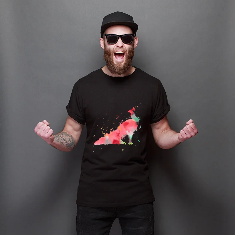 

New Coming Peacock - Colorful Minimalist Fashion Retro O-Neck Tops T Shirt Leisure Party Tee-Shirts Comics Unisex Tops Shirt