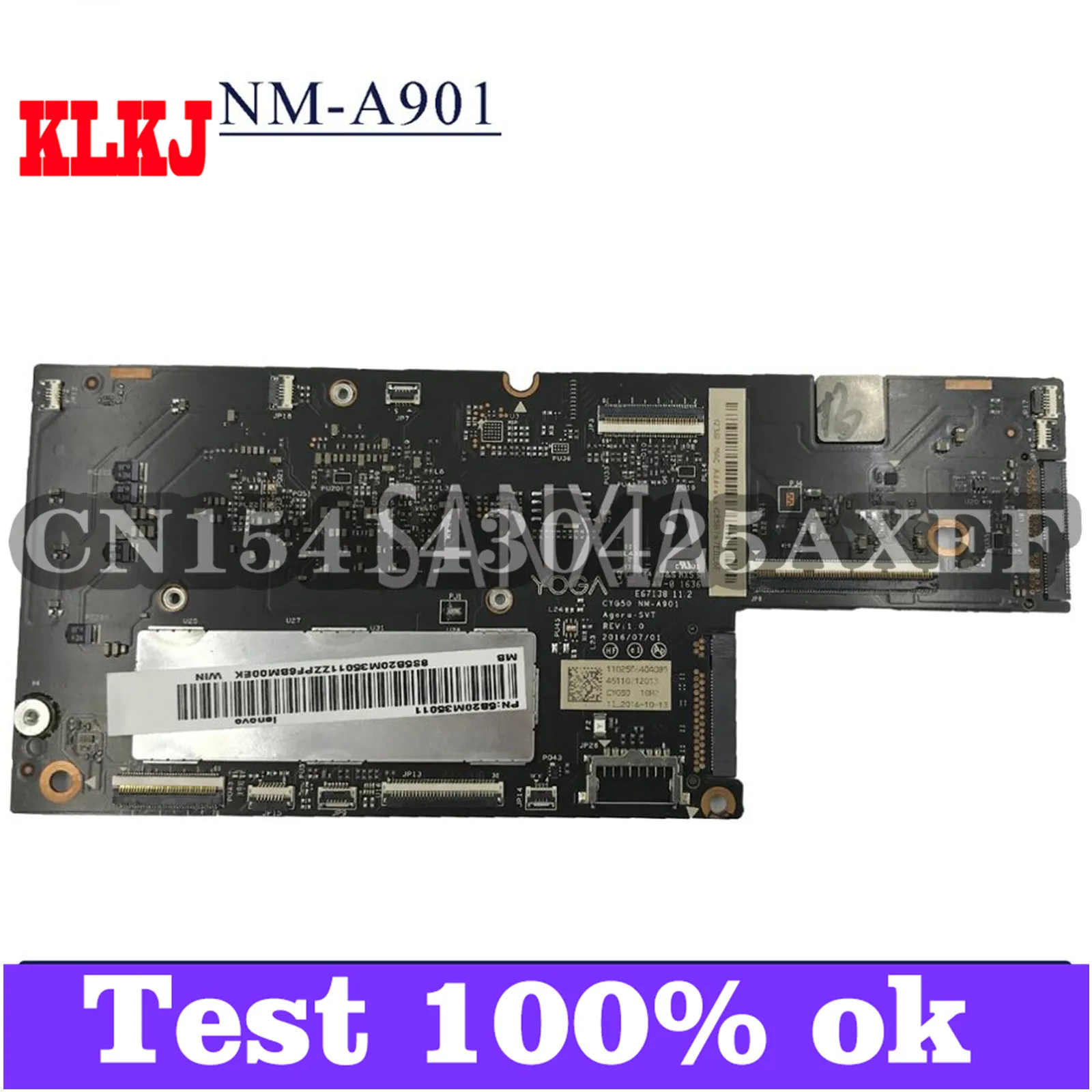 

KLKJ NM-A901 Laptop Motherboard For Lenovo YOGA 5 Pro 910-13IKB Original Mainboard 8G-RAM I7-7500U