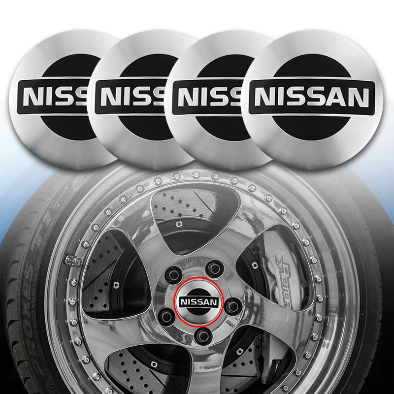 4 шт. 56 мм Центральная втулка колеса автомобиля крышки аксессуары для Nissan