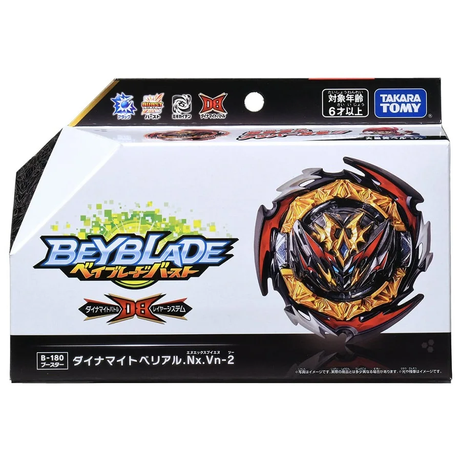 Оригинальный TAKARA TOMY Beyblade Burst B-180 бустер динамита. Nx.Vn-2 BEYBLADE GT B-173 01 бесконечный