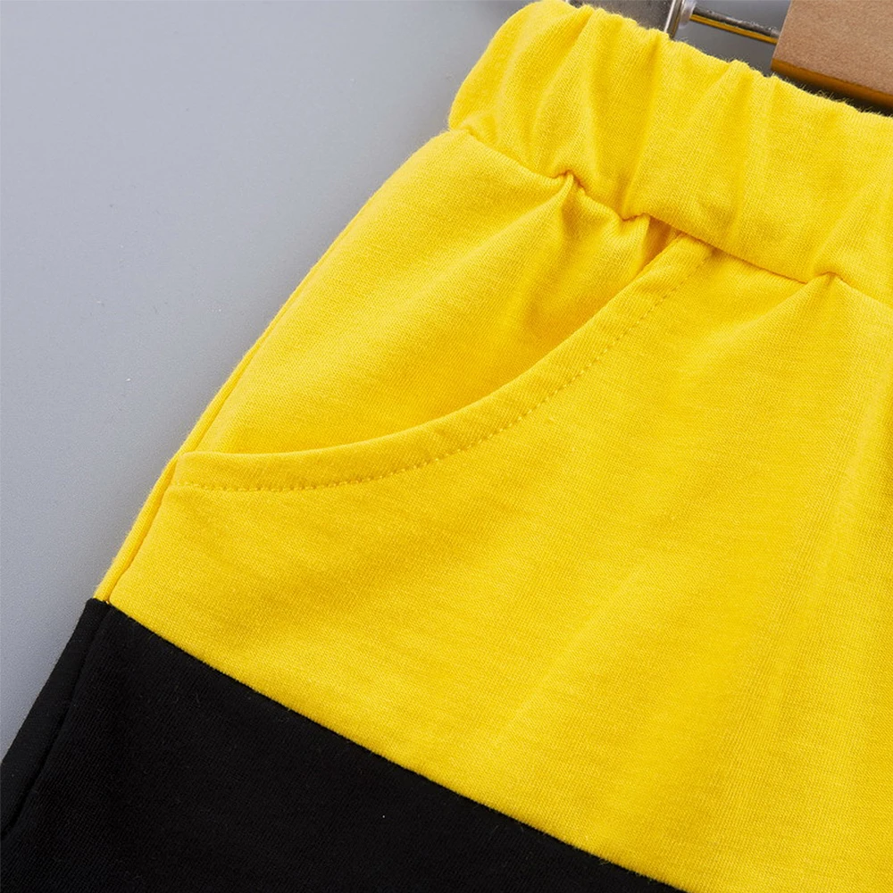 

Children's clothing baby boy clothing summer dress Boys' short sleeve suit 1-5 years old children's clothes+shorts two piece set