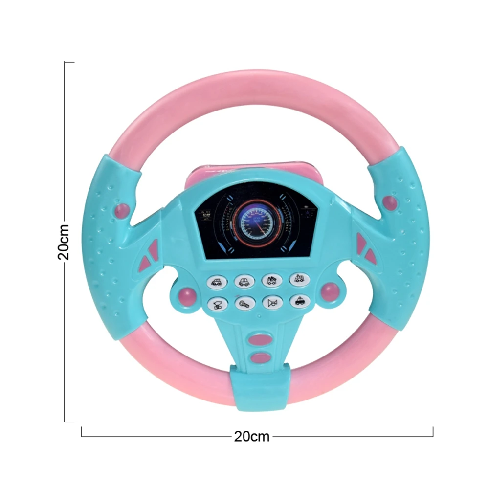 Kids Electronic Simulation Steering Wheel Toy Vocal Toys With Light Sound Musical Simulated Driving Early Educational | Игрушки и хобби